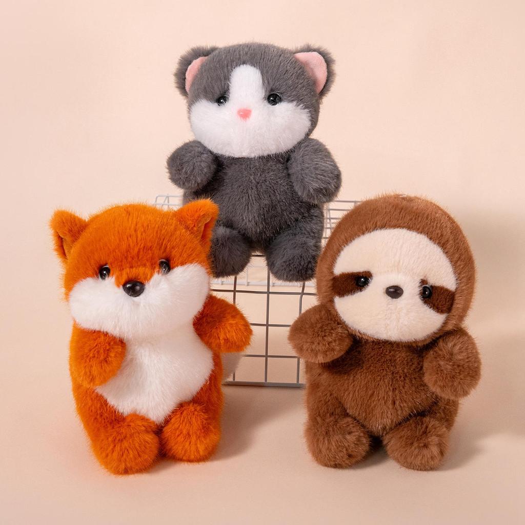 Fox Cute Stuffed Animal Toy Short Plush Material Children Bedroom Gift Doll
