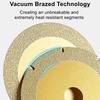 Silver/Gold Brazed Diamond Cutting Disc Multi-Material Cutter Wheel  Quartz Stone Jade