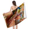Peacock Beach Towel Wild Animal Bath Towel Sport Travel Camp Spa Gym Yoga Pool Towels Microfiber Shower Quick Dry Swimming Cover