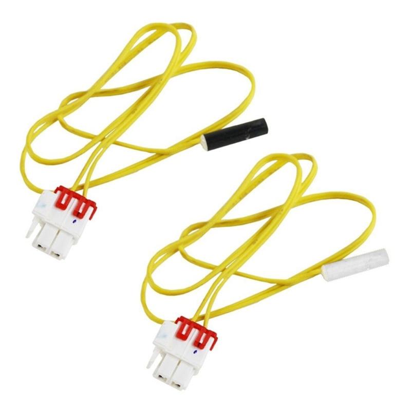 Pack of 4 Refrigerator Defrost Temperature Sensor Probe Refrigerator Temperature Sensor Suitable for Multiple Models