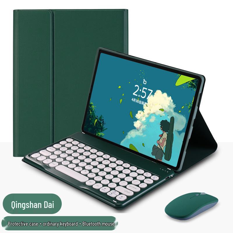 Xiaomi Pro5/RedmiPad SE11 11.2" Tablet Case with Bluetooth Keyboard, Leather, Russian Layout