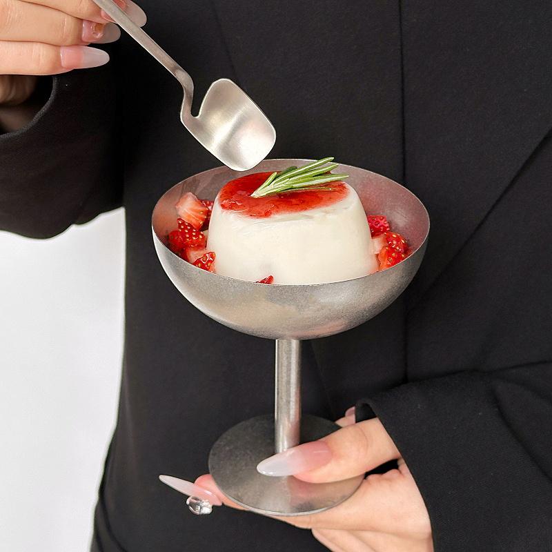 1ks sklenice na pohár s vysokou nohou, odpolední čaj, univerzální kalíšky, vintage servírovací miska, unikátní gurmánské sladkosti, elegantní