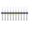 F26C Set of 10 PCB Drill Bits High Wear Resistance for Computer Numerical Control Machines and High Precise