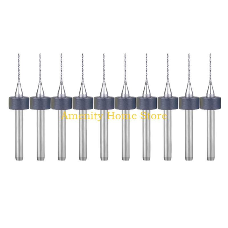 F26C Set of 10 PCB Drill Bits High Wear Resistance for Computer Numerical Control Machines and High Precise