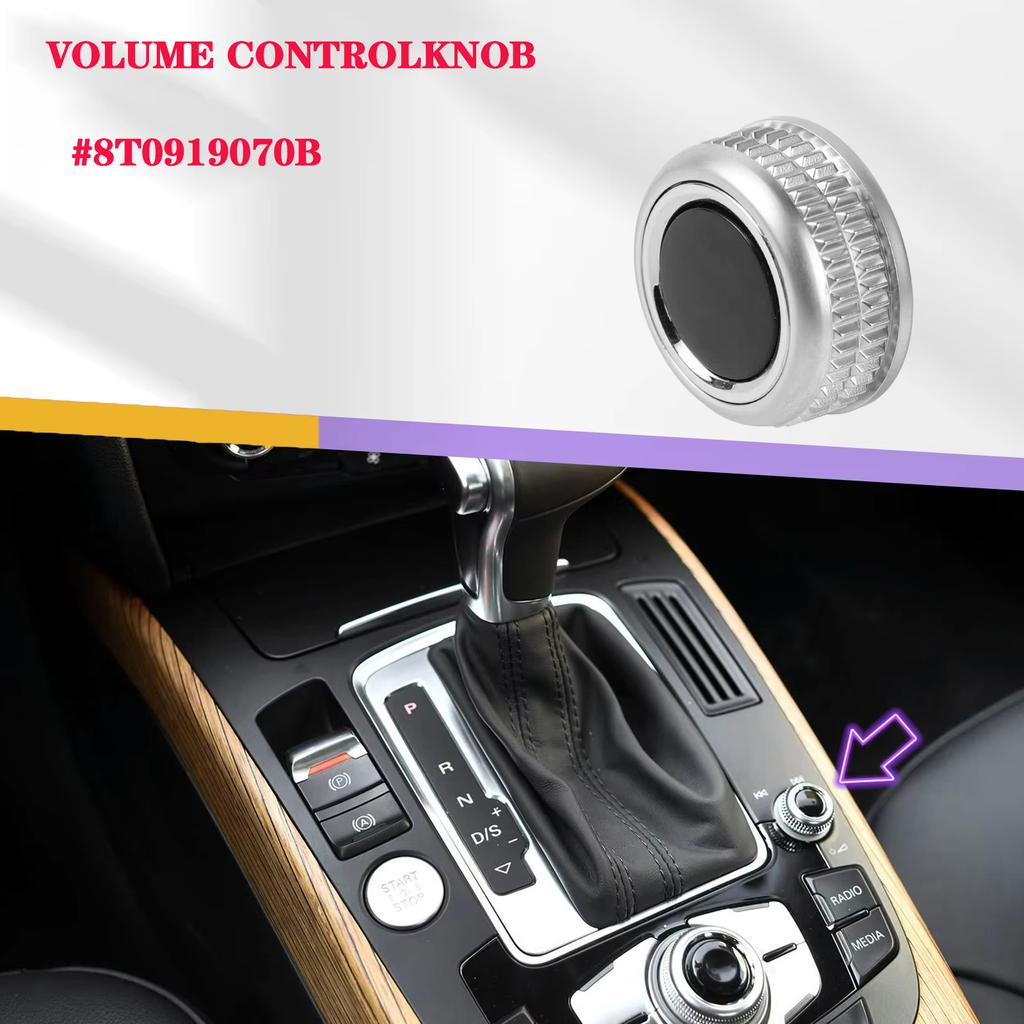1pcs Car MMI Multimedia Control Button Volume Adjustment Knob 8T0919070B For A4 B8 S4 A5 S5 Q5 RS4 RS5
