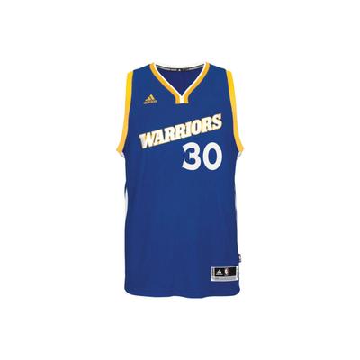 X NBA Collaboration Curry 30 Golden State Warriors 16-17 Season R30 Vintage Letter Print Casual Basketball Jersey Unisex Jersey Blue BF0116