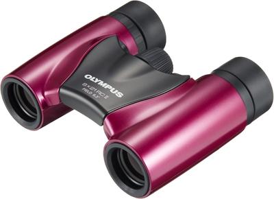 Olympus 8x21 RCII Magenta Roof Prism Binoculars - Compact and Lightweight Model