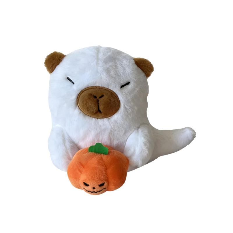 19cm Capybara Geest Pompoen Pluche Speelgoed Prachtige Halloween Feestdecoraties Kawaii Slaapmaatje Producten Cadeaus Voor Vrienden 19cm