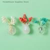 Mini-Glasvase Kühlschrankmagnet DIY Porzellanvase Blumen Kühlschrank-Nachrichtenaufkleber Pflanzenmagnet Grünes Geschenk Küche