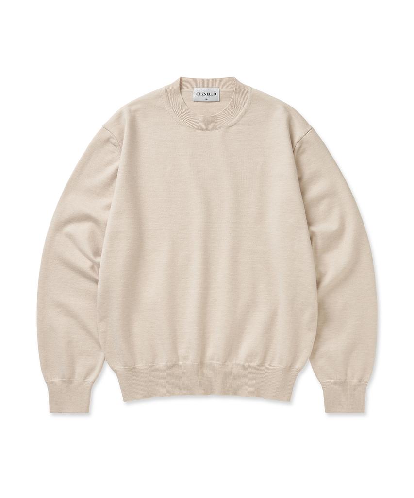 CUZNELLO Soft Touch Round Knit_Oatmeal