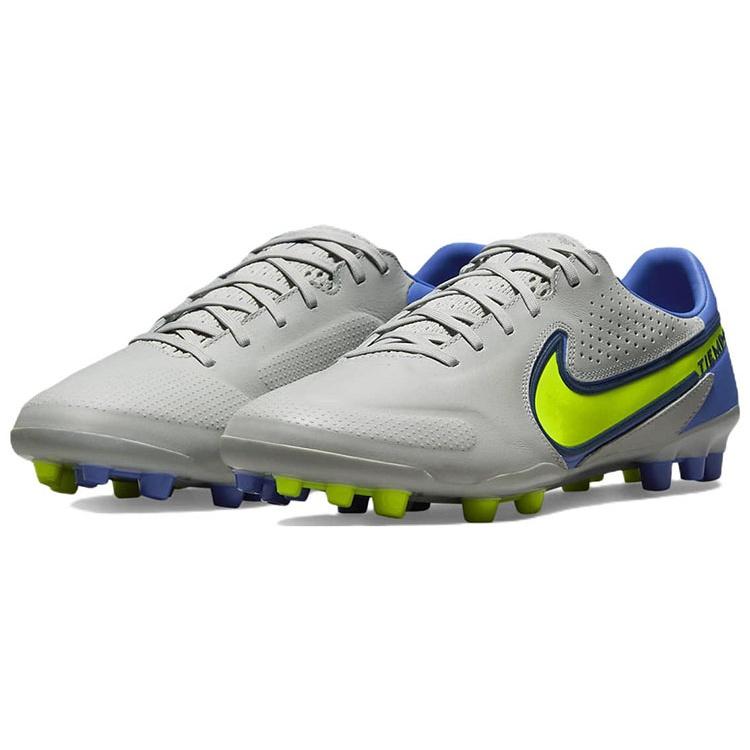 Nike Unisex Legend 9 Pro AG Soccer Shoes Grey/Yellow Men's DB0448-075