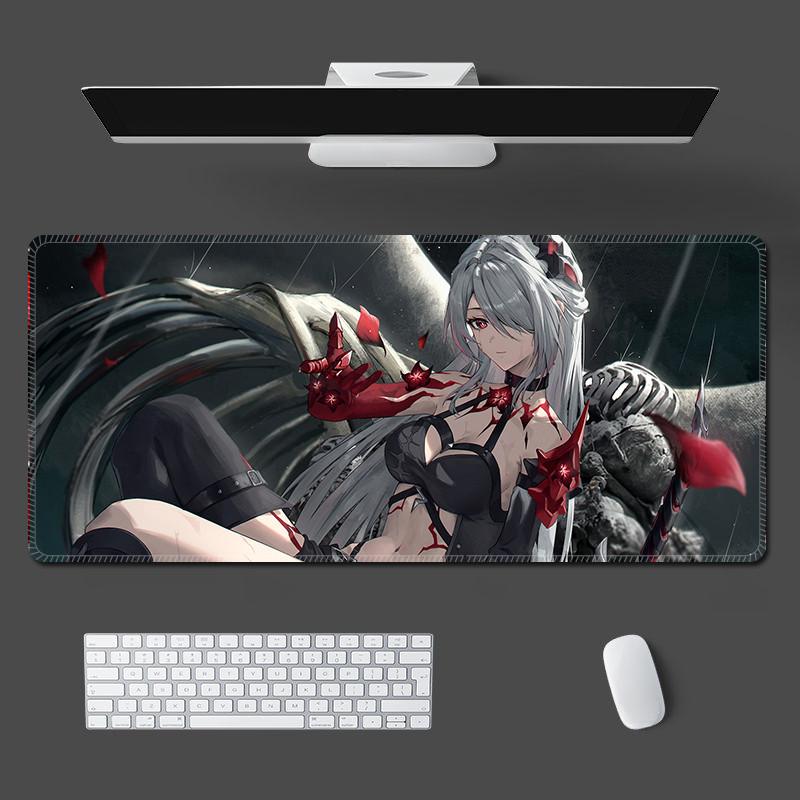 Acheron Mouse Pad XXL Honkai Star Rail Anime Desk Mat Cartoon Esports Game Office Locking Mouse Pads
