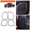 Car Door Speaker Frame Trim Cover For Chevy Silverado/GMC Sierra 2014-18 Carbon