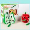 Holz-Insektenfresser-Frucht-Fädelspiel-Puzzle-Spielzeug zur Entwicklung der Feinmotorik und Früherziehung