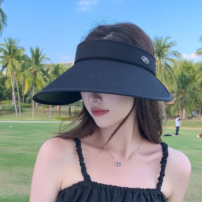 Polyester Sun Hat With Large Brim For Summer Outdoor Sun Protection And Breathability