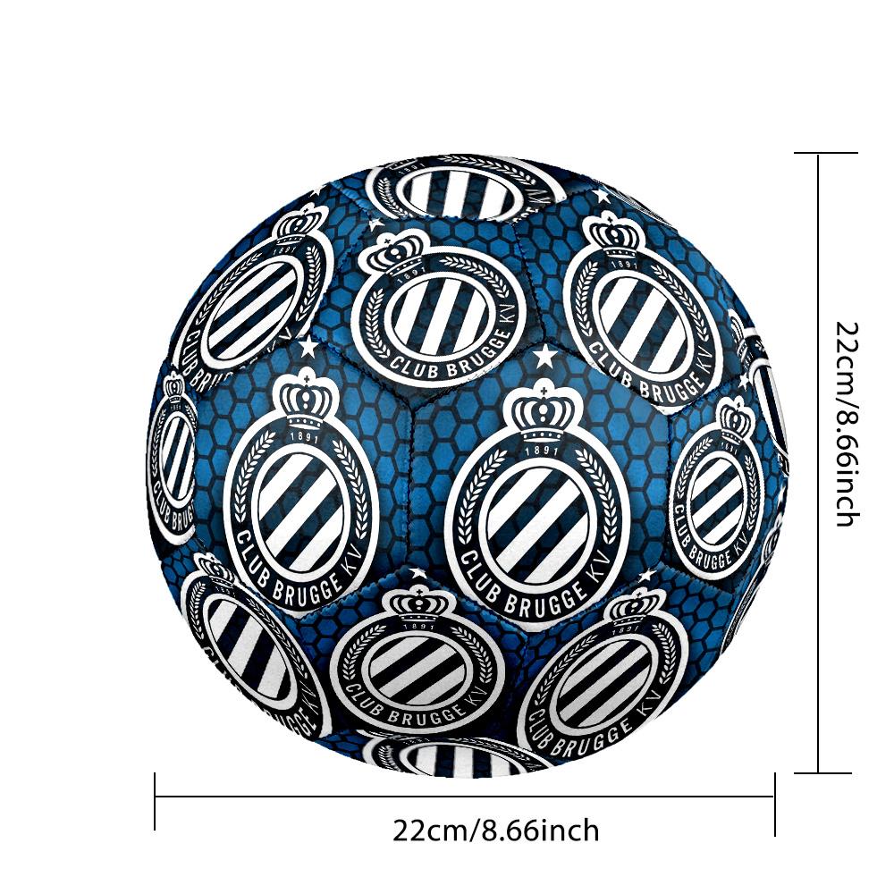 Club Brugge KVIndoor Soccer Ball Colorful All Ages Machine Stitched PVC Competition Ready Durable High-Bounce