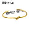 Metal Jade Love Knot Bracelet Titanium Steel Bracelet Open Rose Gold Hand Jewelry