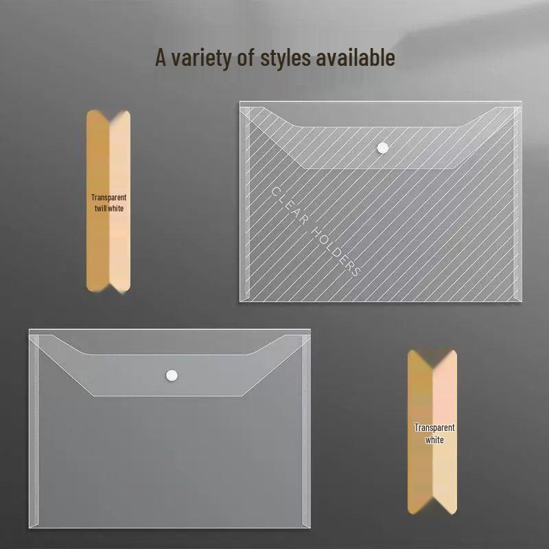 

Водонепроницаемая папка для документов формата А4, прозрачная папка на кнопке Twill Blue