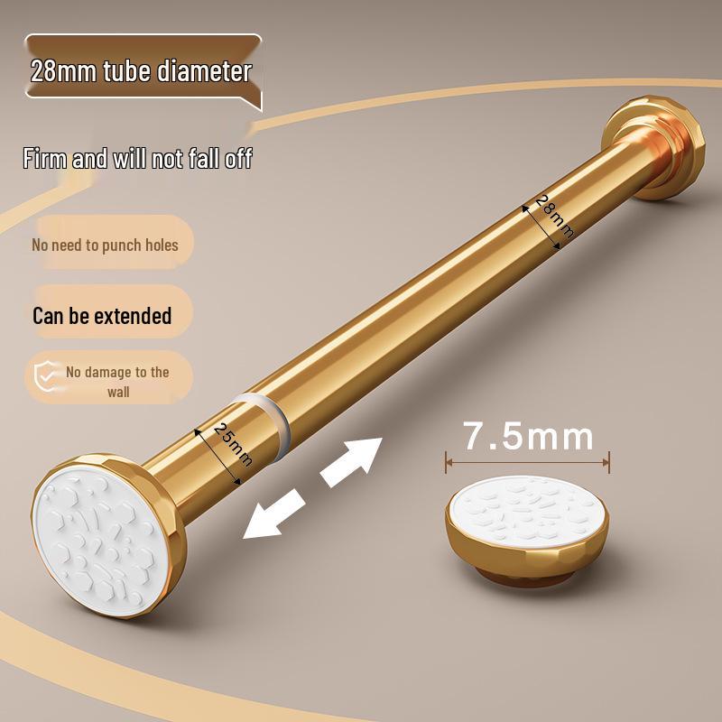 Universelle rostfreie Aluminium-Teleskop-Vorhangstange: Langlebig, Einfach zu installieren für Schlafzimmer und Badezimmer.