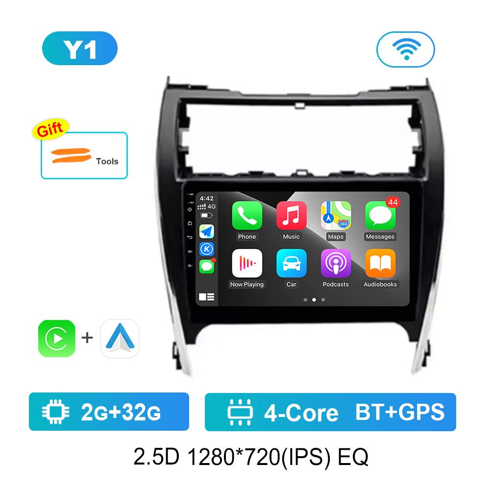 

Автомобильный видео-мультимедийный проигрыватель 10,1 для Toyota Camry 7 XV 50 55 2012 - 2017 Android-система GPS Navi WiFi IPS-экран 4G Bluetooth