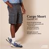 Amazon Essentials Men's Classic Fit Cargo Shorts, Dark Navy, Size 40