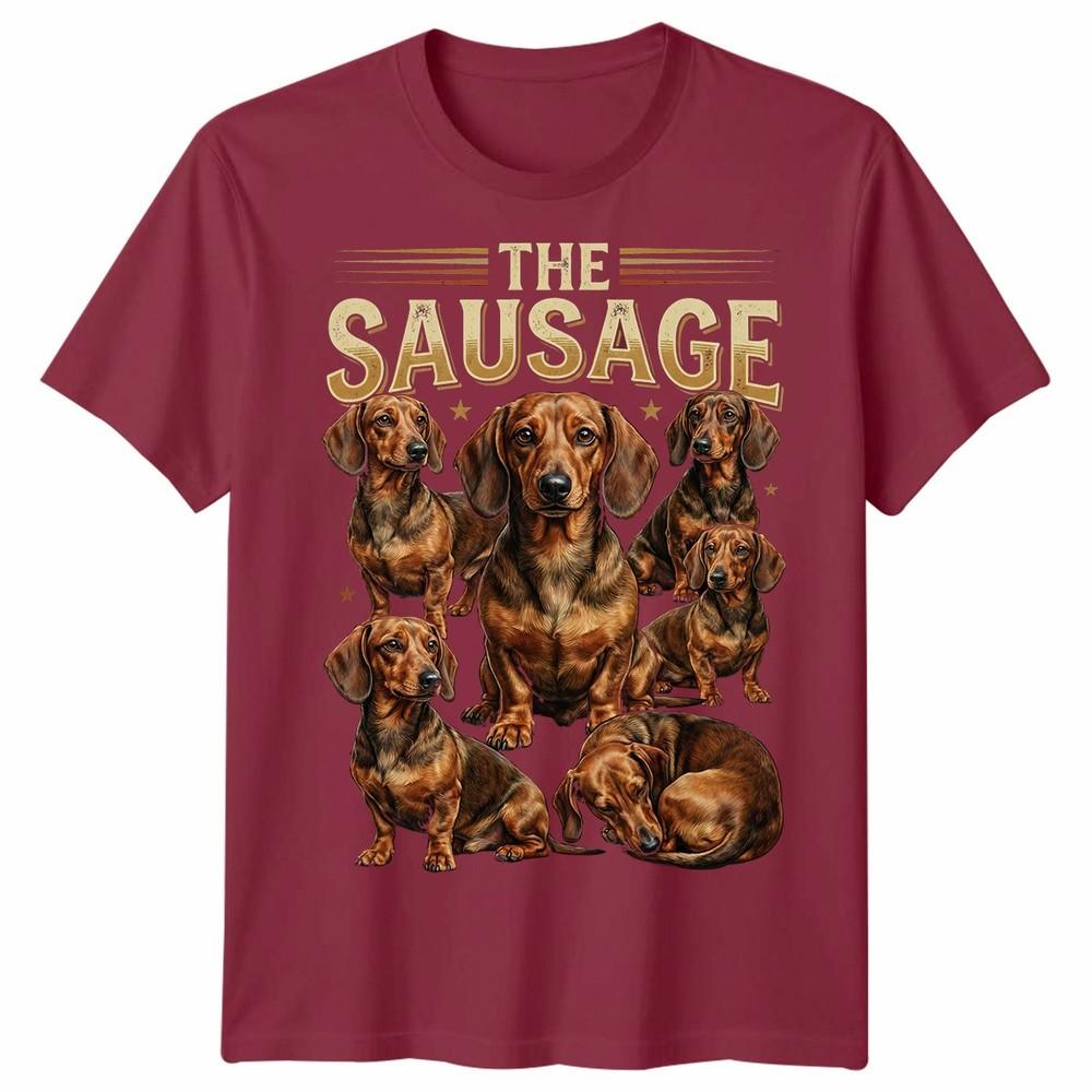 Dachshund Dog Unisexs Unisexs T Shirt Vintage 90s Retro Sausage Dog Pet Unisex Tee