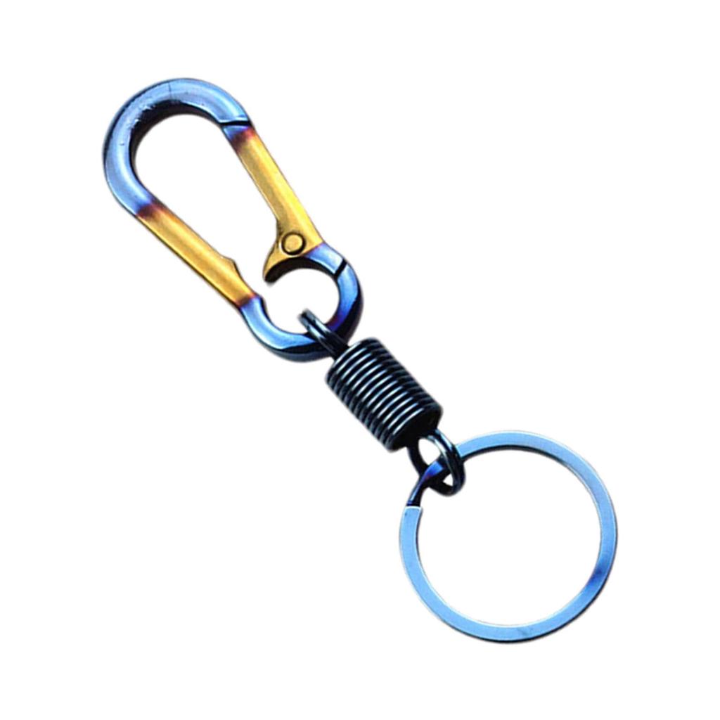 Titanium Carabiner, Bike Keychain, Metal Key Chain, Titanium Keychain, Motorcycle Keychain Clip, Belt Loop