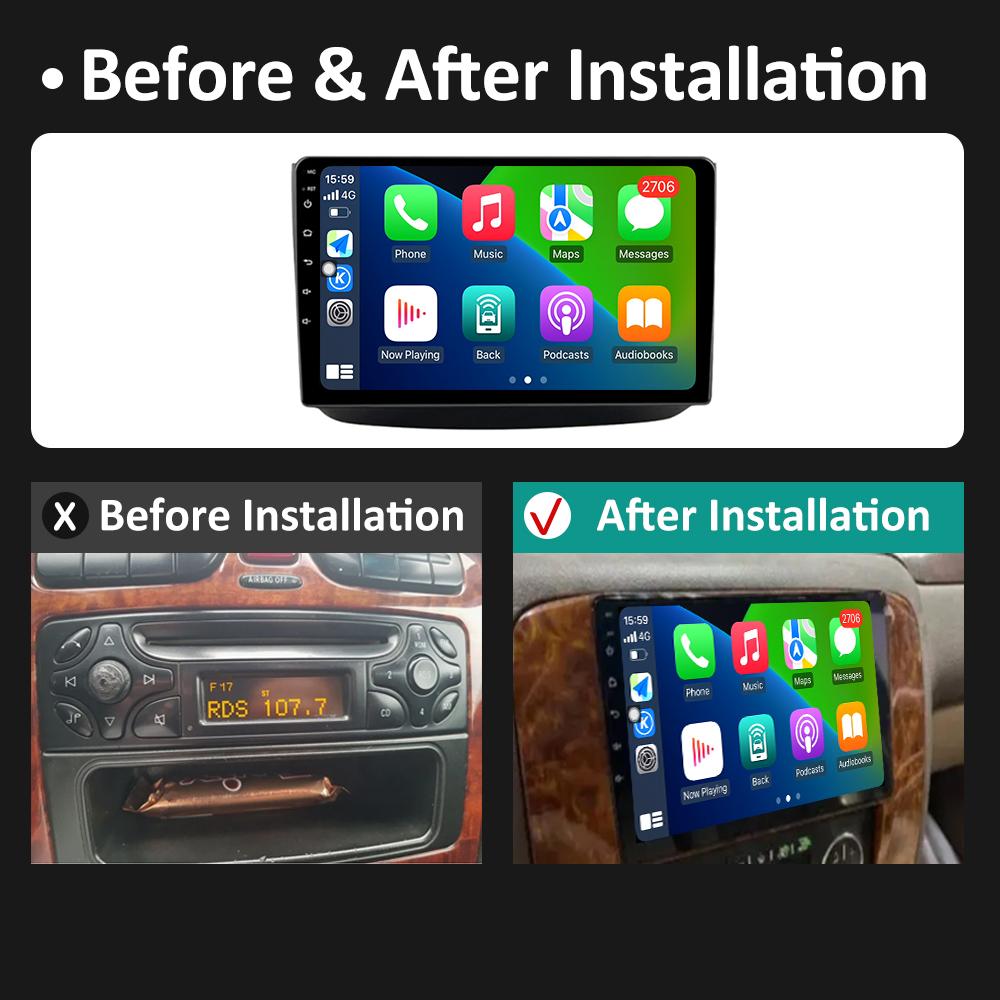 Android 14 WIFI For Mercedes-Benz Vito 2 W639 2004 2005 2006 2007 - 2012 Car Multimedia Radio Video Player Autoradio Head Unit