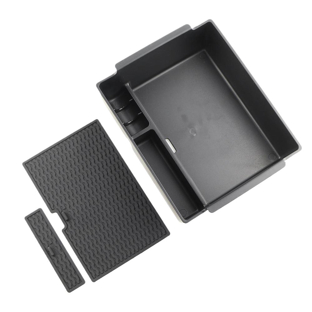 For Mitsubishi Triton L200 2024 2025 2026 Armrest Storage Box Center Console Organizer Tray Tidying Case Interior Accessories