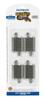 Bachmann Trains - Snap-Fit E-Z TRACK 2.25" Straight Track (4/Card) - Nickel Silver Rails with Gray Road Bed - HO Scale