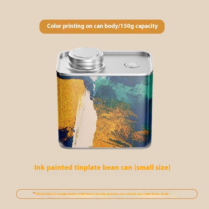 Food Grade Coffee Bean Sealed Tin Can For Outdoor Camping Fresh Breathing Tin Box Packaging Storage