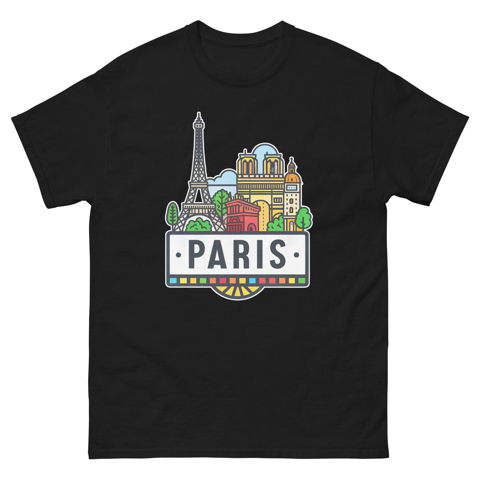 Paris World Travel Urban Area City T-Shirt S