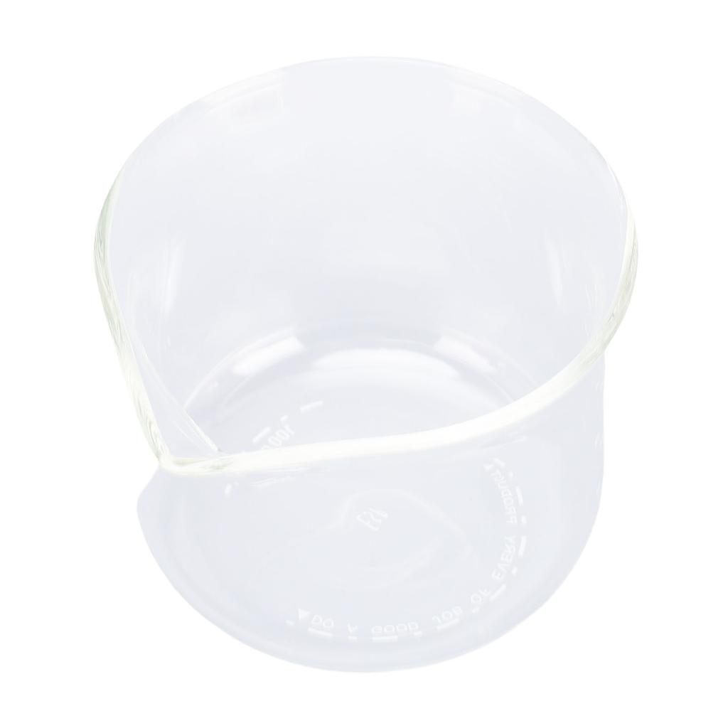 Coffee Concentration Cup High Borosilicate Glass with Scale 100ml Measuring Cup V Shaped Mouth Milk Frothing Pitcher