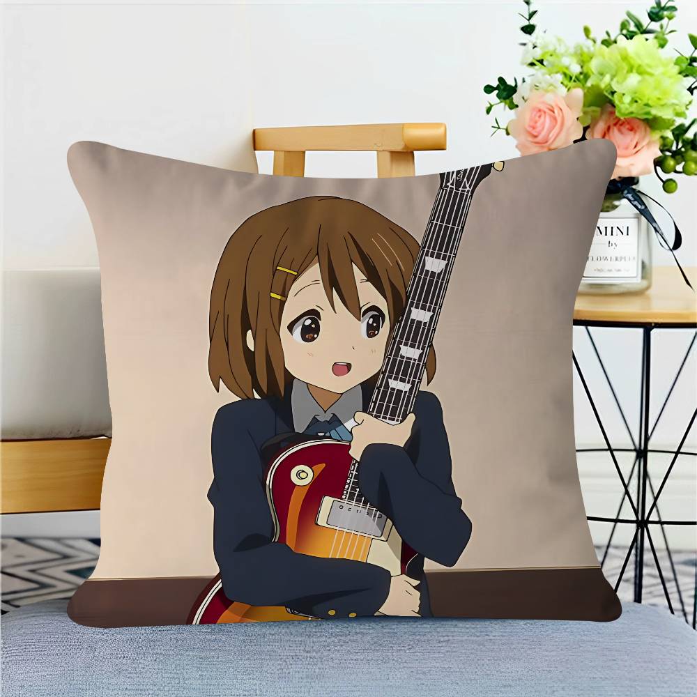 

Anime Hirasawa-Yui Pillowcase Toon Gift Cushion Cover Bedroom Home Sofa Chair Seat Decor Pillow Case 16x16Inch