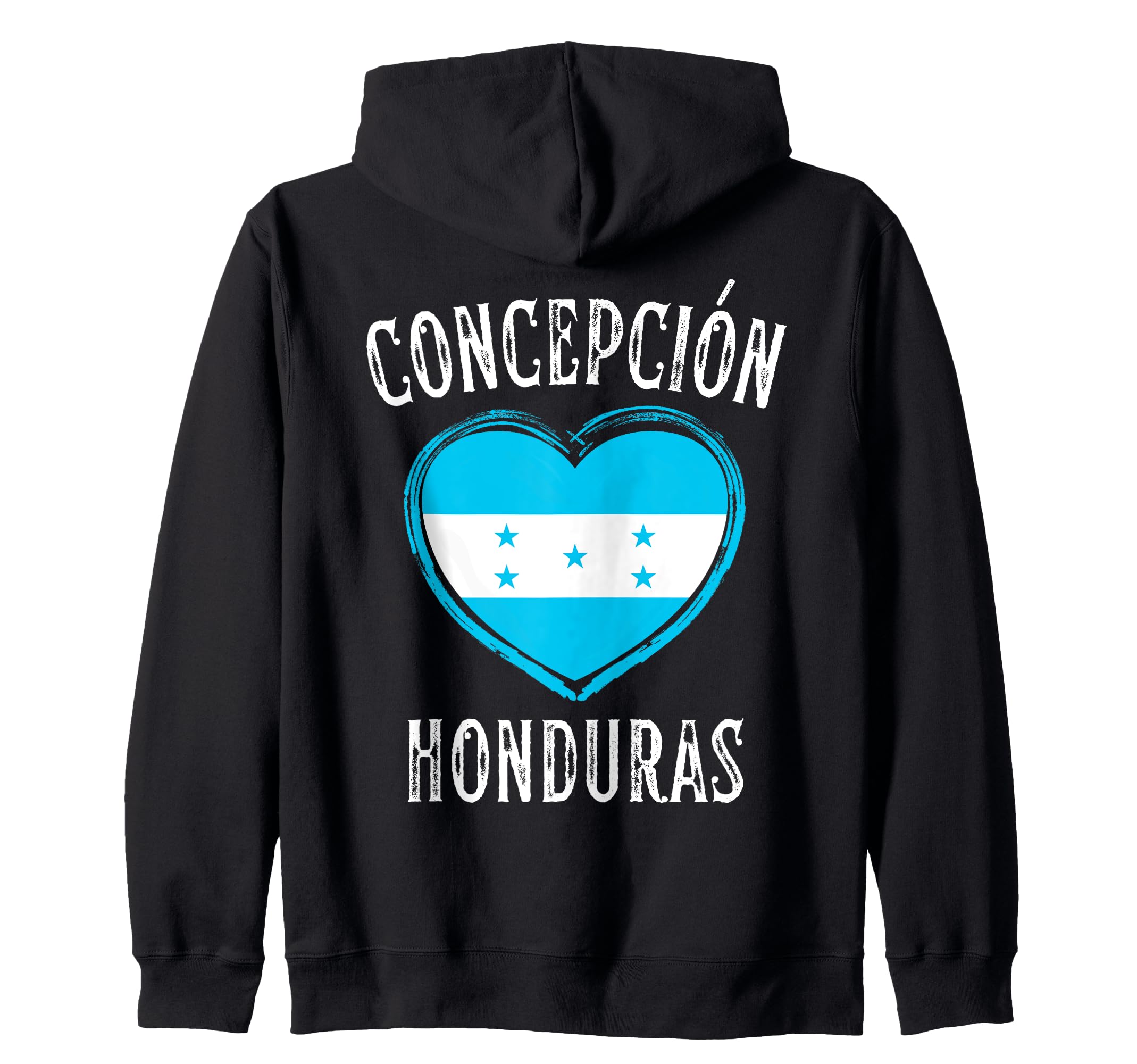 Honduras Flag Heart Concepcion City Zip Hoodie