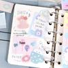Patchwork Sticky Notes: Korean Style Little Diary, Tearable Student Reminder & Journal Material.