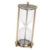 Glass Hourglass Decorative Alloy Glass Sandglass Ornament for Living Room Office Desktop Decor Petit