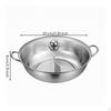 Divided Pot with Ladles Stainless Steel TwoFlavor Cookware for Families,