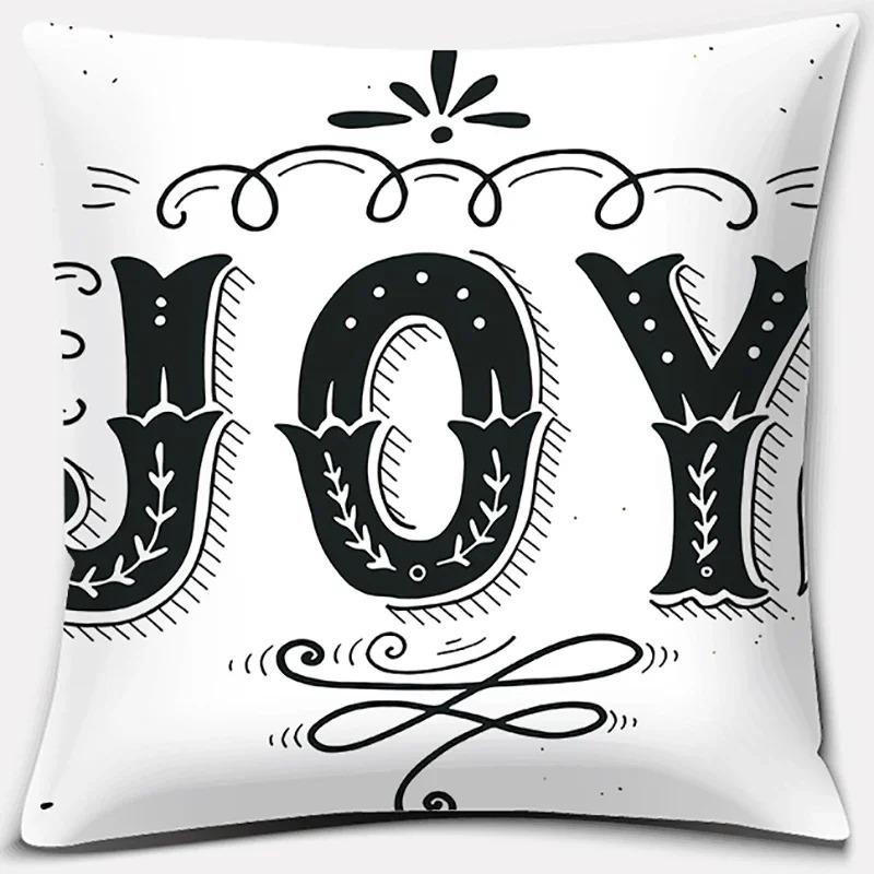 Christmas Themed Pillowcases Car Accessories Office Santa Claus Living Room Sofa Home Pillowcases