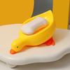 Niedliche kleine Entenförmige Seifenschale Selbstentwässernde Seifenablage Badezimmer Waschbecken Seifenkasten für Dusche Badezimmer Küchenspüle Seifenablage