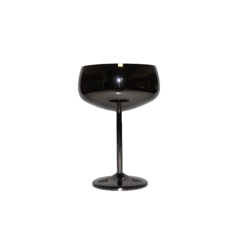 Shangqi Black Gold-Plated Stainless Steel Martini Stem Glass