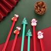 Creative Santa Claus Gel Pen - Christmas Stocking, Tree & Gift Set