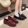 Versatile and comfortable women's spring and autumn new patent leather bow Mary Jane shoes casual shoes women