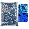 Resin Neon Flat Bottom Diamond, Silver Plated Bottom Fluorescent Nail Art Diamond Diy Mobile Phone Violent Bear Decoration Sticker Diamond Accessories