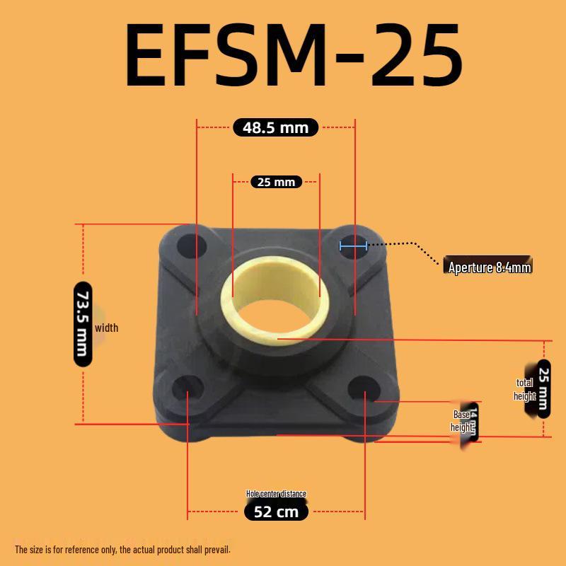Kunststoff-Lagerbasis EFSM/EFOM/KSTM Serie (Größen: 8-30)