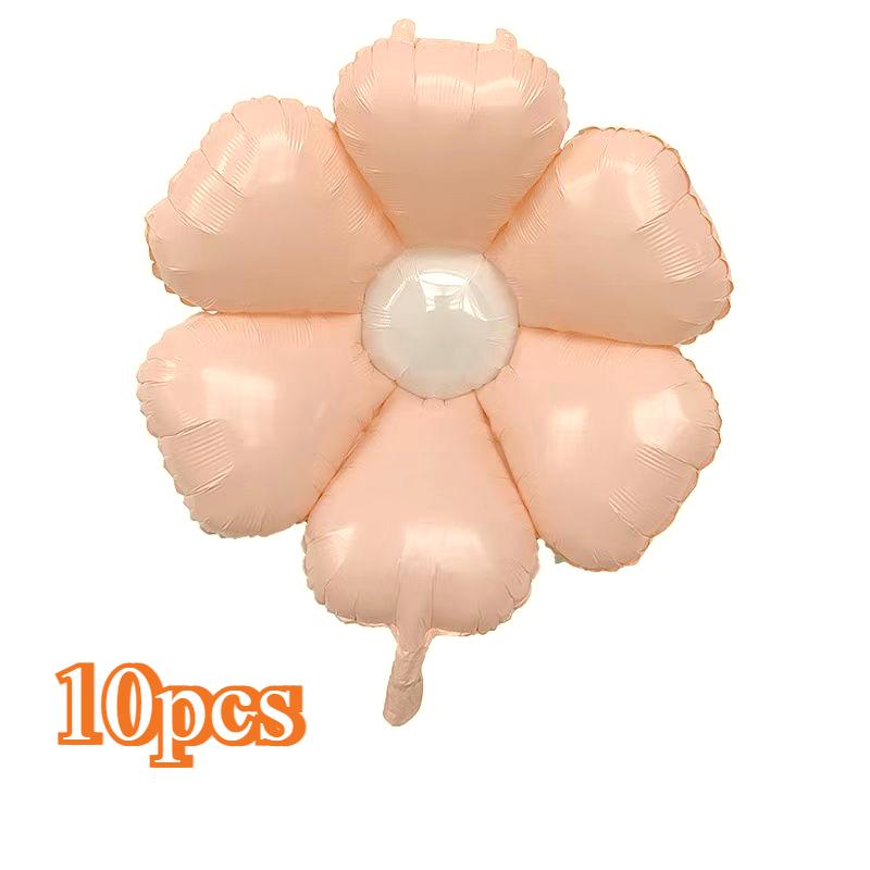 10pcs Flower Balloons Pink Rose Red Purple Flower Balloon Birthday Party Wedding Decorations