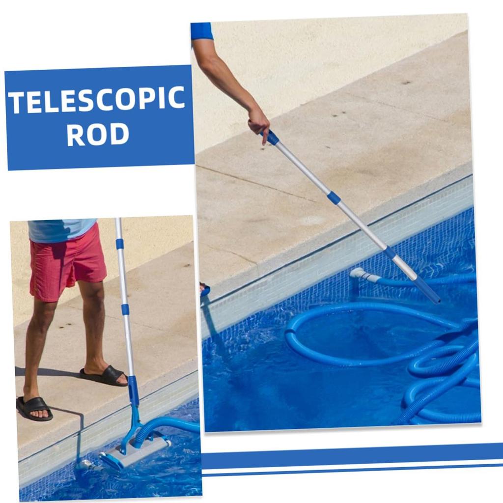 3- Telescopic Pool Pole For Skimmer Net And Lifesaving