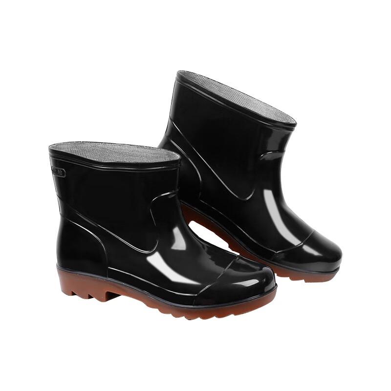 Men's Low-Cut Waterproof PVC Rain Shoes