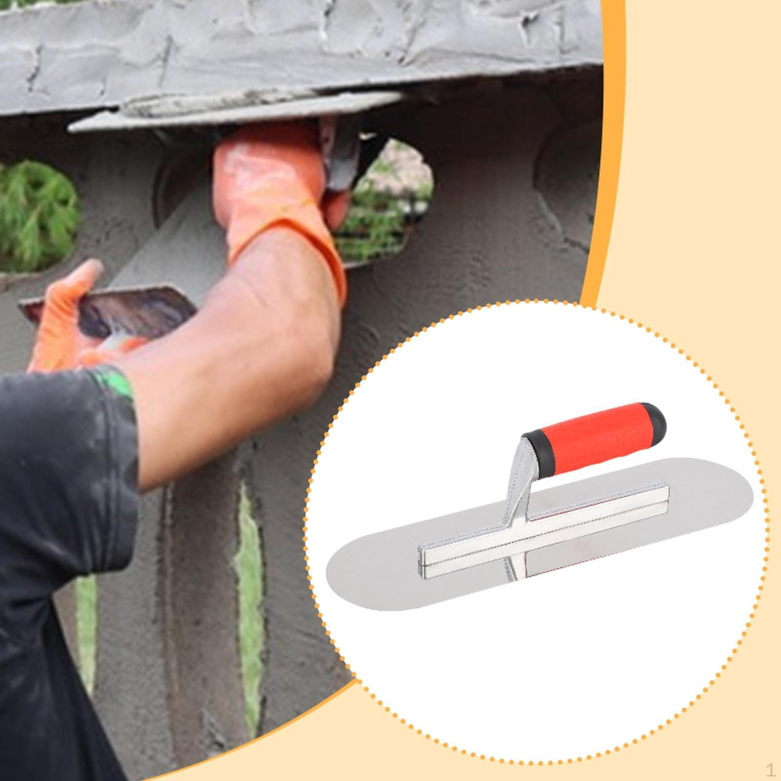 Шпатель с круглой головкой Эргономичная рукоятка Зеркальная полировка Профессиональный Многофункциональный Нержавеющий 35cmx10cm