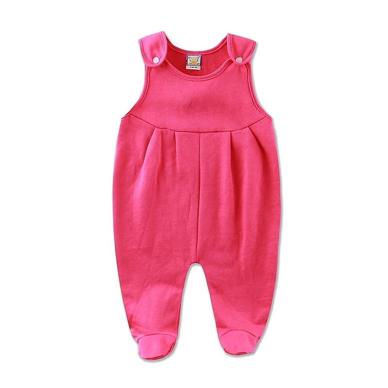 Boy Girl  Baby Sleeveless One Piece Newborn Romper Winter Spring Fleece Hot Footie With Button Cotton With Flece Hot Pants